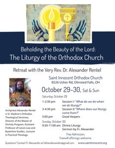 St Innocent Church Olmsted Falls OH to host program with Archpriest Alexander Rentel