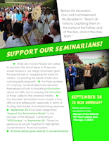 SOS! September is Support Our Seminarians Month!