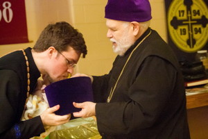 Bishop Paul visits Archangel Michael Church Burbank IL