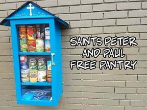 Orthodox Detroit Outreach initiates 24 7 outdoor food pantry at SS Peter and Paul Cathedral