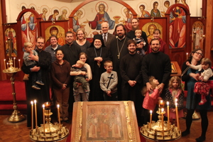 Bishop Paul visits MW students, families at St. Vladimirs Seminary
