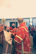 Bishop Paul visits St Andrew parish Maple Heights OH honors Fr Emilian Hutnyan