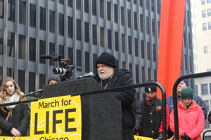Bishop Paul leads opening prayer at fourth annual March for Life-Chicago January 15
