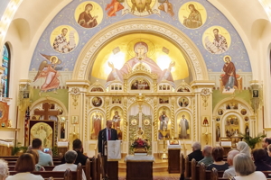 OCA Archivist lectures on Metropolitan Leonty at Minneapolis St. Marys Cathedral