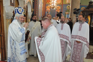 Ohio Military Chaplain concelebrates with Serbian Military Bishop